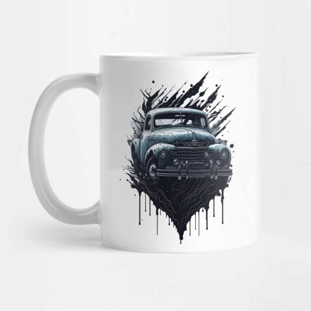 Splash art. Ford stylized pickup truck by Decoches